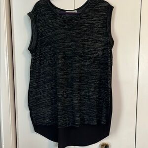 Chic mixed media tunic